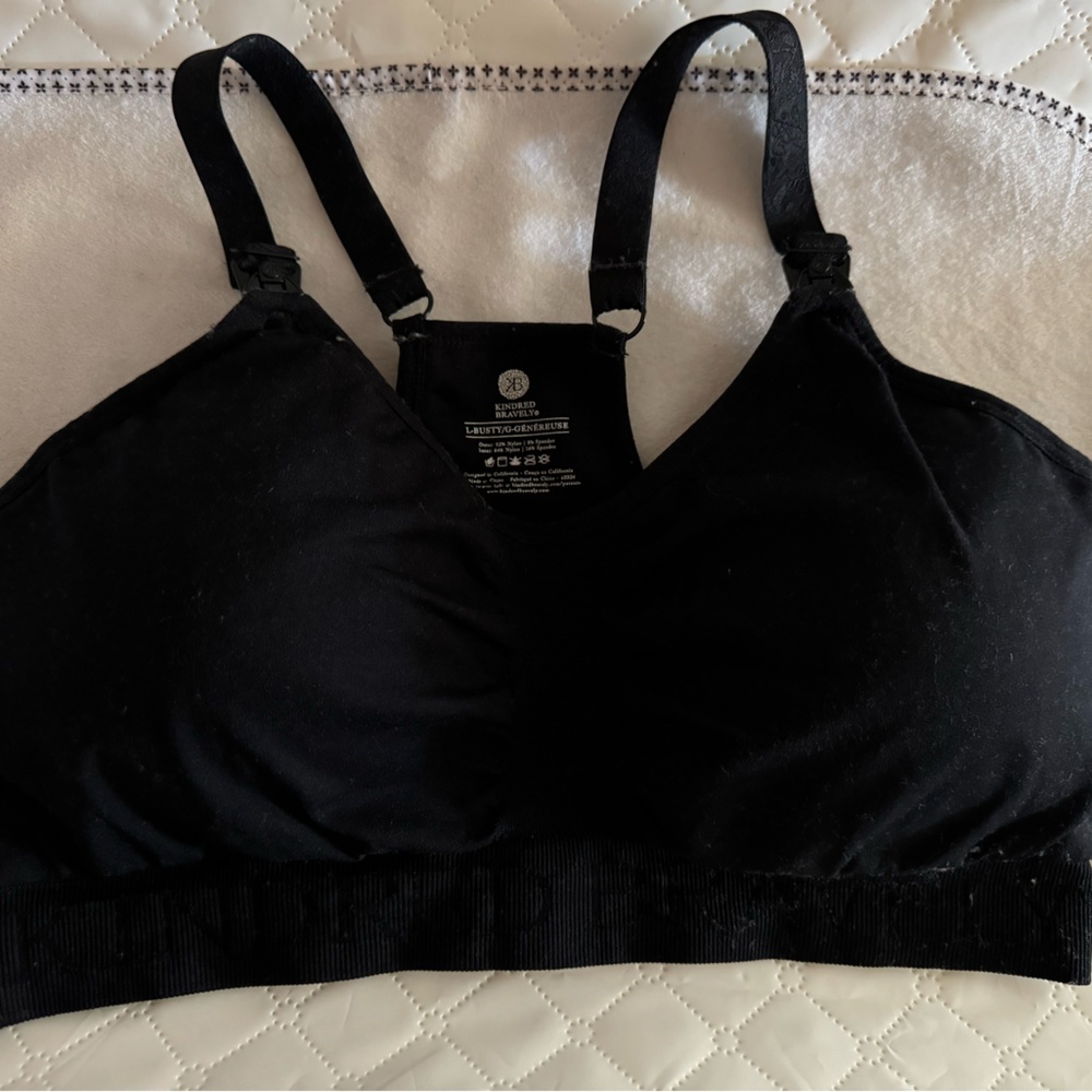Kindred Braverly Sublime Hands-Free Pumping & Nursing Sports Bra Size L Busty